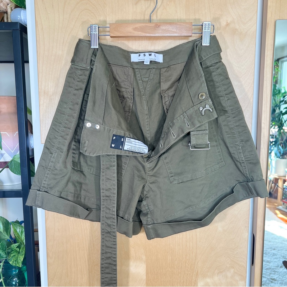 Proenza Schouler PSWL White Label Belted Utility Shorts